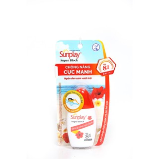 Sunplay Super Block SPF81, PA++++: Sữa chống nắng cực mạnh