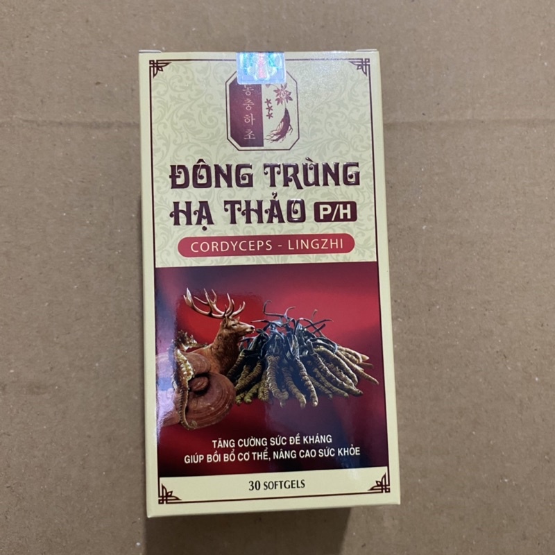 Viên uống ĐÔNG TRÙNG HẠ THẢO P/H  giúp tăng cường sức đề kháng giúp ăn ngon ngủ tốt cho người suy nhược cơ thể mệt mỏi