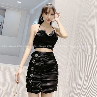 Set Chân Váy Kèm Áo Dây Cột