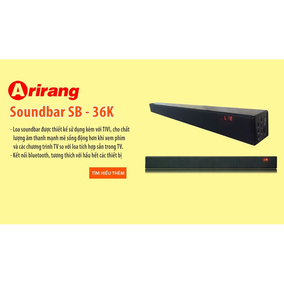 Loa Soundbar Arirang SB-36K 60W (Đen)