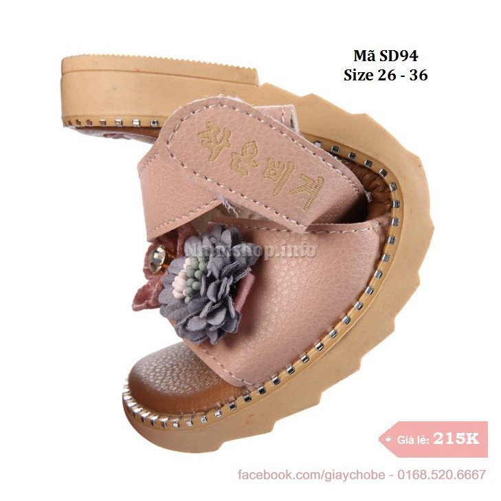 Sandal bé gái 3 - 12 tuổi SD94