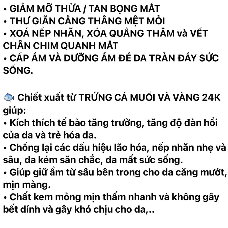 CHÍNH HÃNG Kem Dưỡng Ngừa Thâm Bọng Mắt Tích Hợp Máy Massage Rung Xoá Mờ Nếp Nhăn Vết Chân Chim Kem Dưỡng Mắt JOMTAM | BigBuy360 - bigbuy360.vn