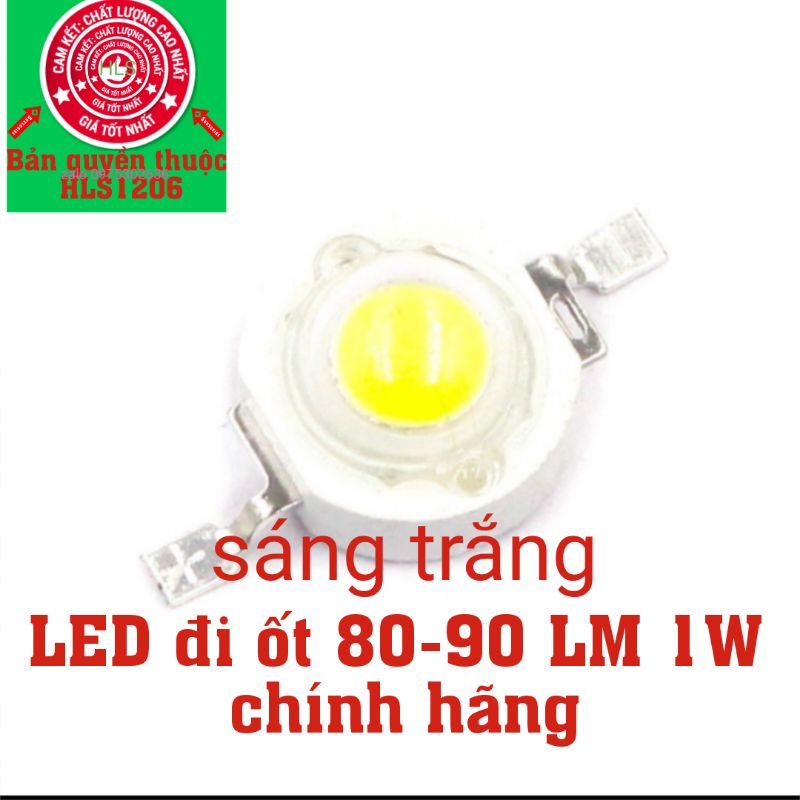 Bóng LED diôt 80-90LM 1w sáng trắng