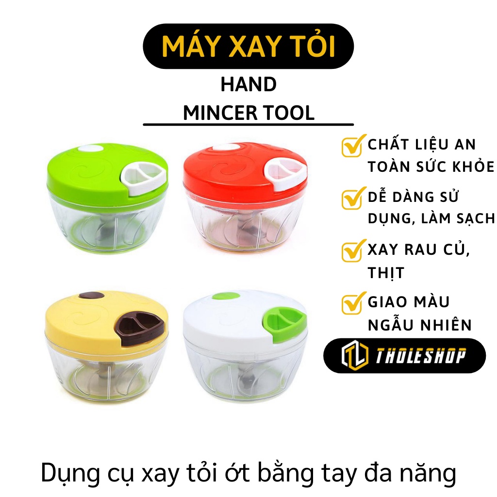 Máy Xay Tỏi Ớt - Máy Xay Đa Năng Bằng Tay Hành, Tỏi, Ớt, Rau Tiện Lợi 8699