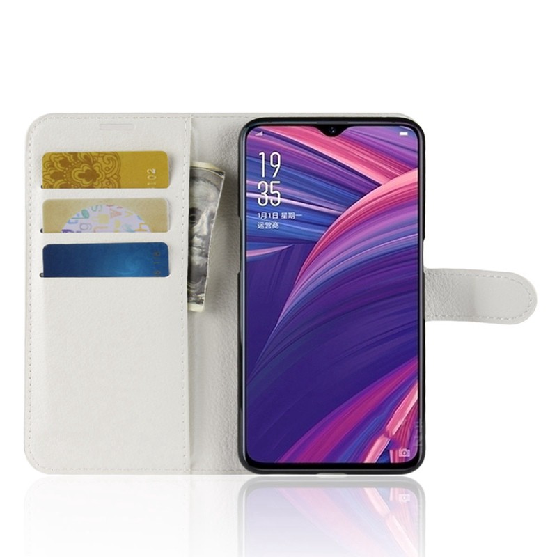 Bao da điện thoại có đế đỡ gấp và ngăn để thẻ cho Oppo R17 Pro / R17 | BigBuy360 - bigbuy360.vn