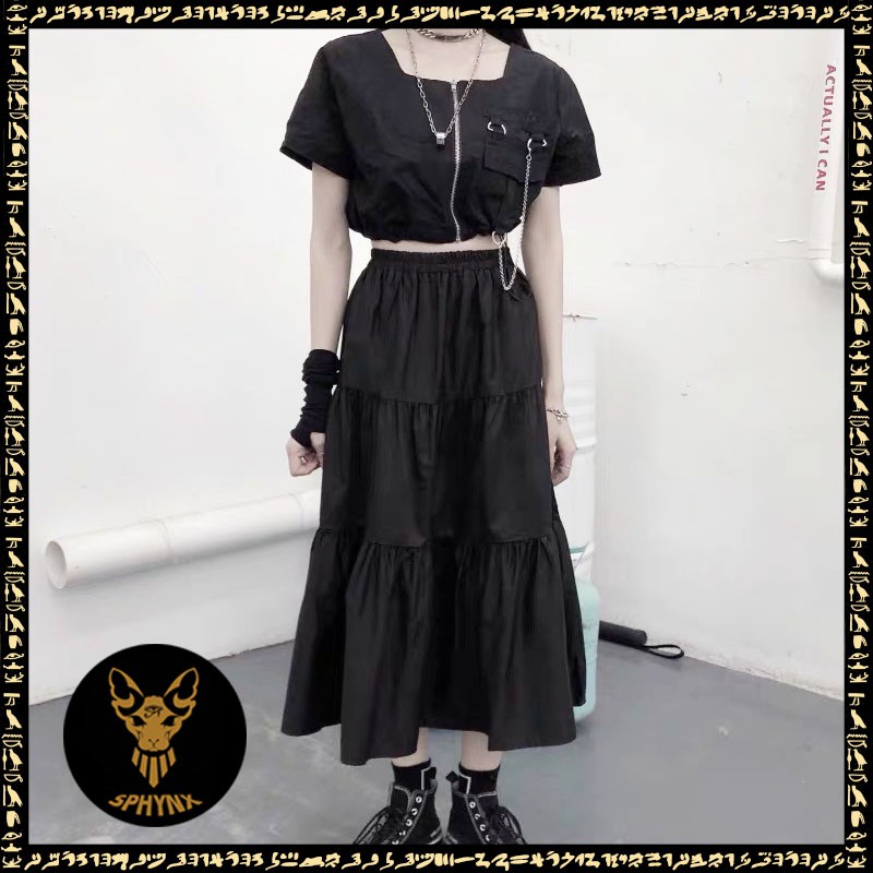 CHÂN VÁY NHÚN 3 TẦNG ULLZANG