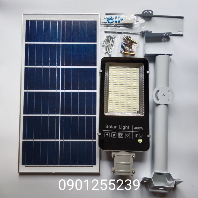 Đèn Đường Năng Lượng Mặt Trời 400W Siêu Sáng