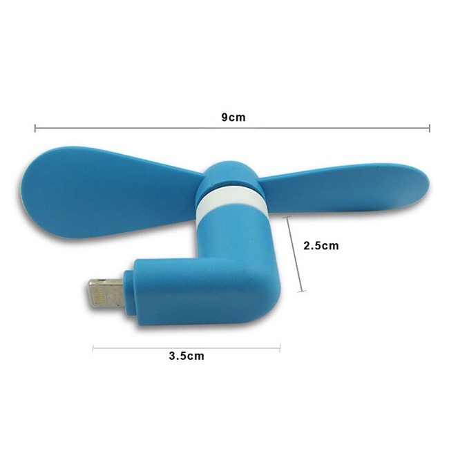 Quạt mini USB 2 cánh cắm chân điện thoại tiện dụng cho các dòng máy | BigBuy360 - bigbuy360.vn