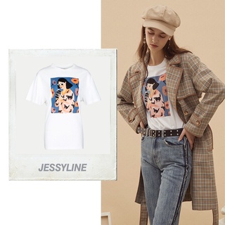 Áo thun trắng cô gái Jessyline