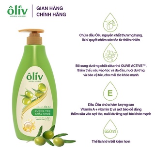 Dầu gội Oliv dưỡng tóc 650ml (có vòi nhấn)