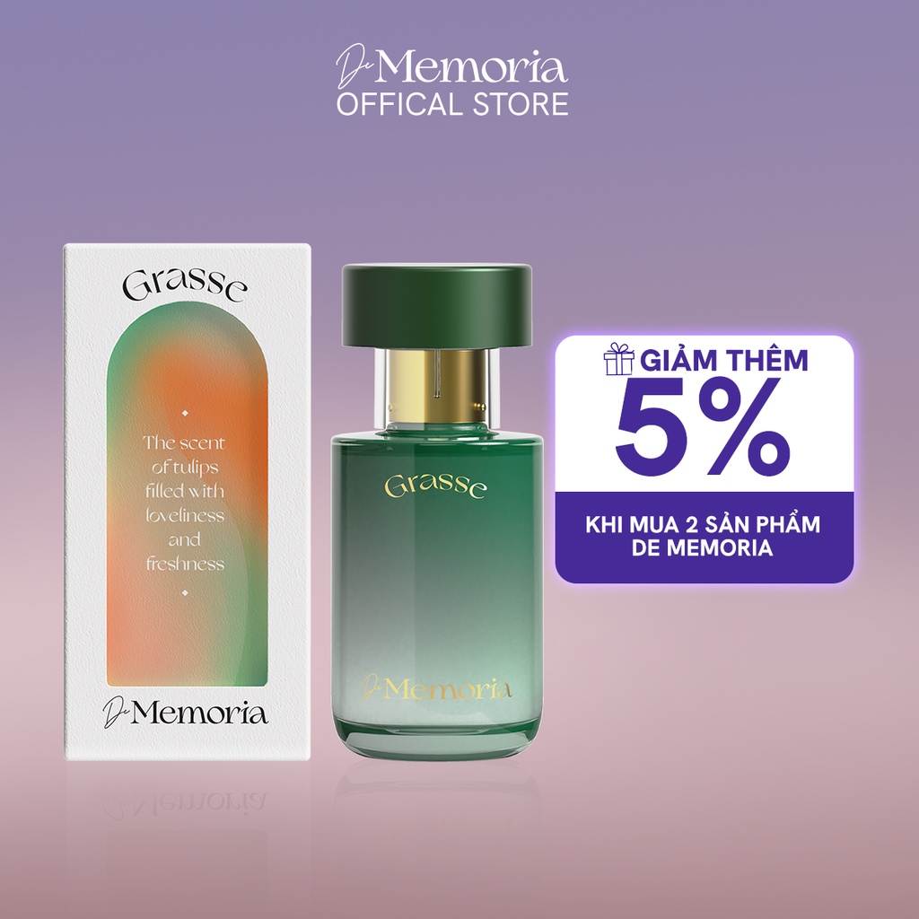 Nước Hoa De Memoria 06 Grasse 30ml Hương Hoa Tulip Tươi Mát, Trẻ trung Đáng yêu