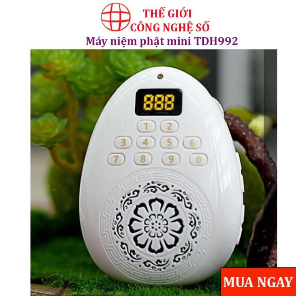 Máy niệm phật mini TDH992, Loa giọt nước có dây đeo cổ , nghe thẻ nhớ, nhạc kinh phật, nhỏ gọn - Bảo hành 6 tháng