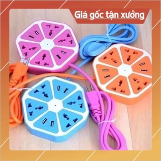 [HOT+FREE SHIP] Ổ cắm điện trái cam 2 cổng USB