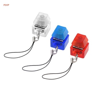 Poop công tắc cơ móc khóa sáng lên đèn nền cho bàn phím công tắc bộ kiểm tra với đèn led đồ chơi giảm căng thẳng
