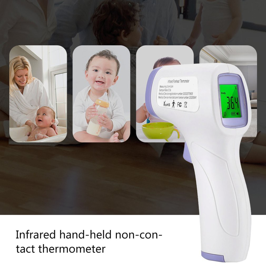 Nhiệt kế hồng ngoại cầm tay không tiếp xúc có độ chính xác cao nhiều loại tuỳ chọn tiện dụng