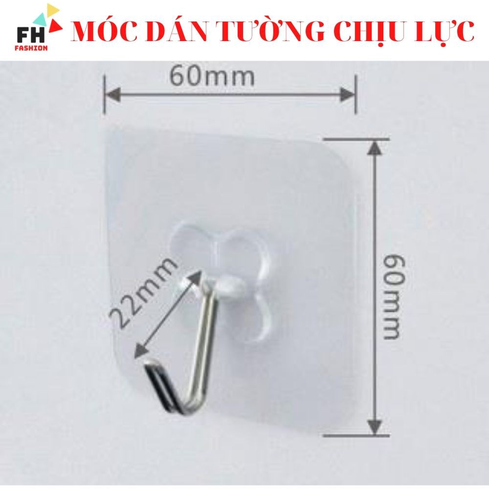 Combo 10 Móc dán tường chịu lực siêu dính 6x6cm [ SHOP FH ]