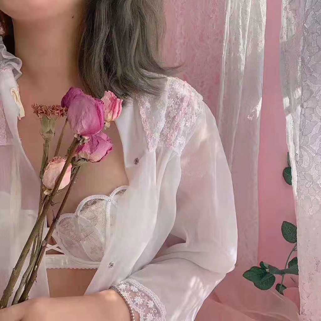 Áo ngực không gọng thêu vải ren thời trang quyến rũ cho nữ