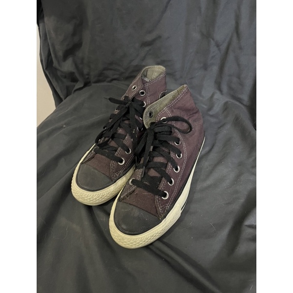 Giầy CONVERSE REAL 2hand secondhand màu đỏ mận