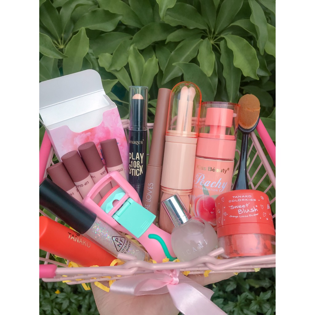 Combo QUÀ TẶNG Set make up trang điểm 14 món nội địa Thái, Trung