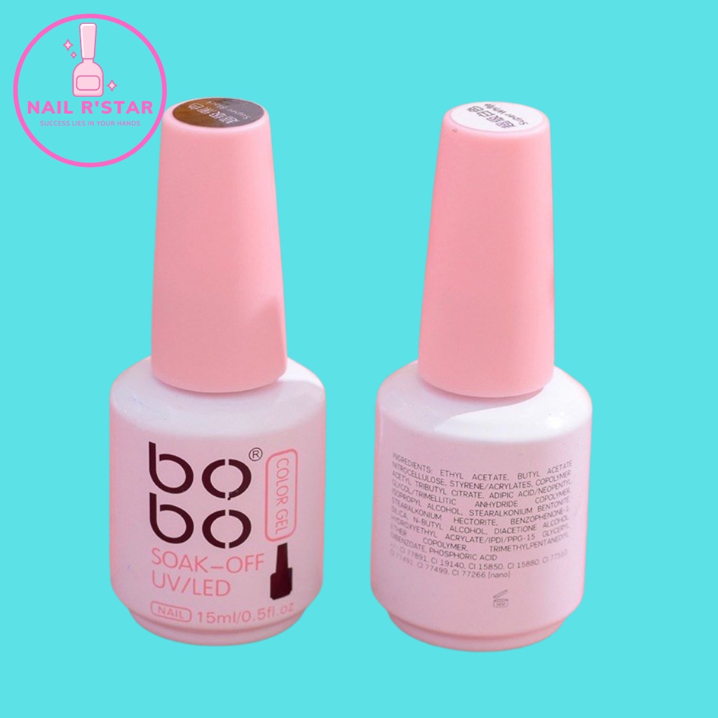 Sơn gel đen, trắng Bobo chính hãng lên màu chuẩn  NAIL R’STAR
