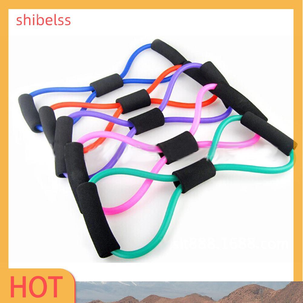 （ʚshibelss）Resistance Training Muscle Elastic Band Tube Weight Control Fitness