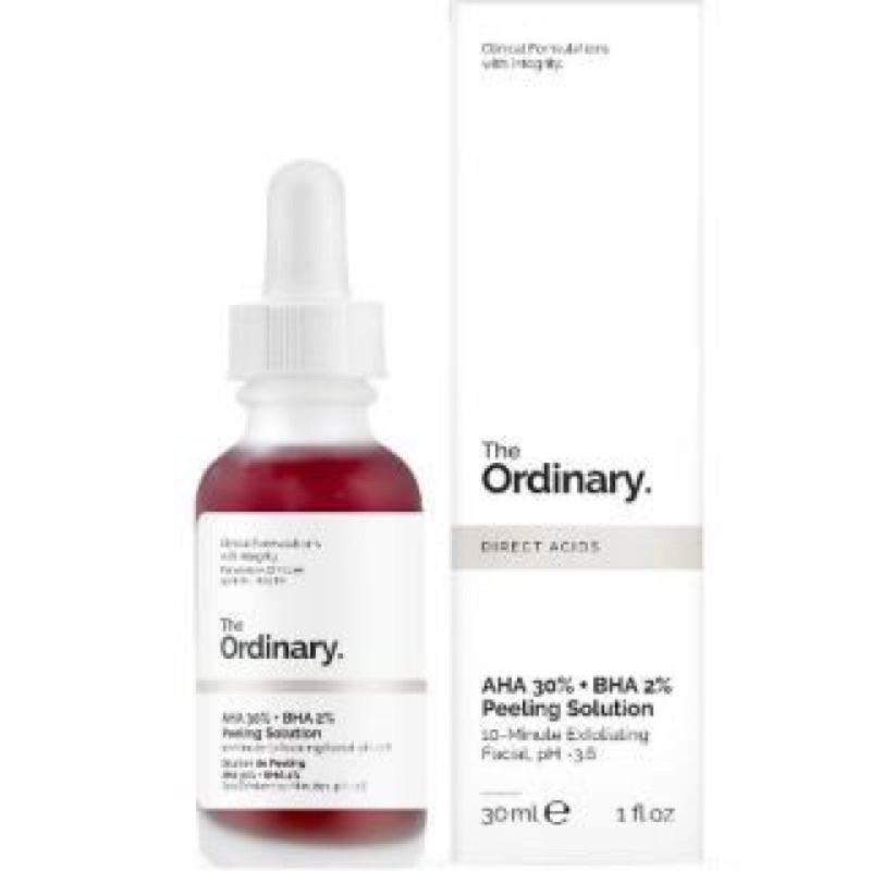 Serum THE ORDINARY AHA 30%+BHA 2% Peeling Solution Tẩy Da Chết Hóa Học Thanh Lọc Da, Dành Cho Da Mụn Thâm