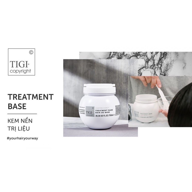 (siêu rẻ ) chính hảng Kem nền trị liệu Treatment Base Tigi Copyright 750ml