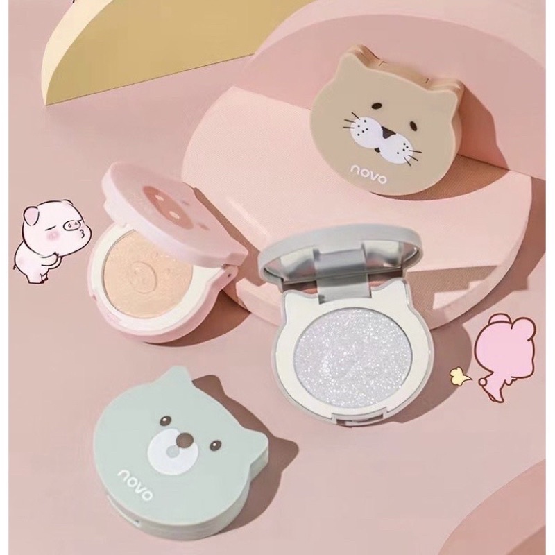 Highlight Bắt Sáng Jelly Gấu Mèo Novo Animal Diary Jelly Highlight No.5506 Siêu Sáng Hot TikTok