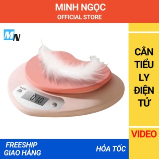 Cân tiểu ly điện tử nhà bếp cao cấp định lượng 1g - 5kg, cân tiểu li làm bánh siêu chính xác, cân tổ yến - siêu thị min