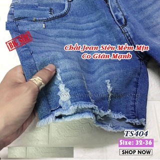 💯 Quần Short Jean Bigsize Co Giãn TS404 💯
