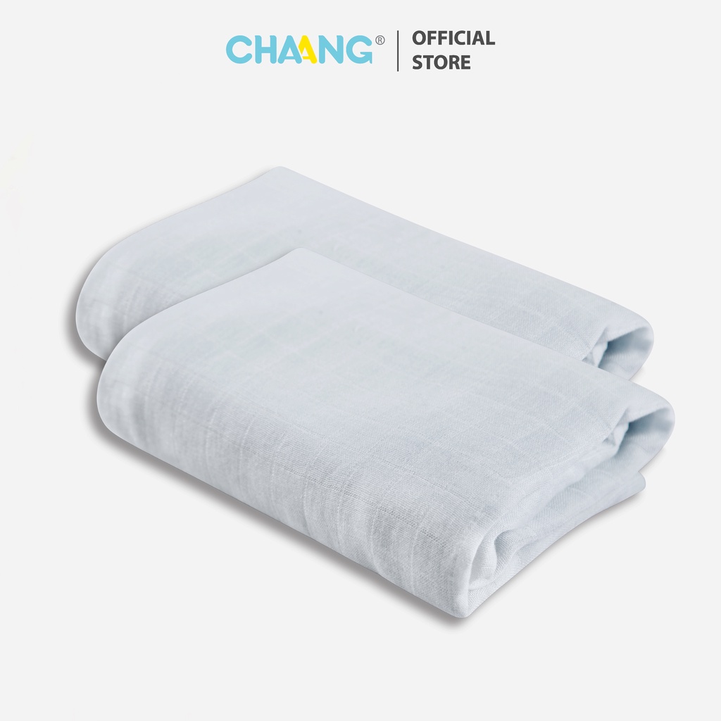 [CHAANG] Set 2 khăn xô cho bé Chaang active xanh da trời