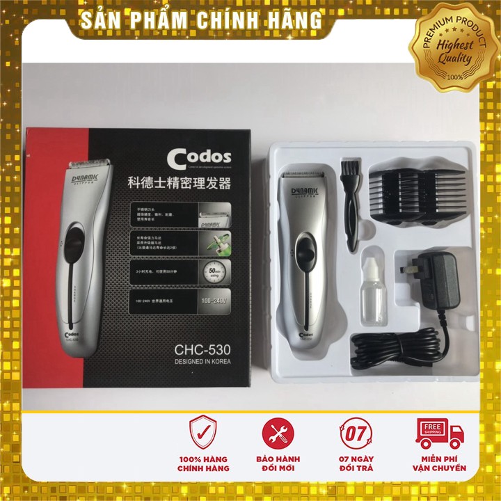 Tông đơ CODOS CHC 530 lưỡi thép chính hãng bản NEW