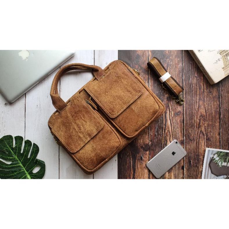 [Da thật] Túi công sở da bò thật 13" CD109B - 100% da bò thật BH 3 năm | BigBuy360 - bigbuy360.vn