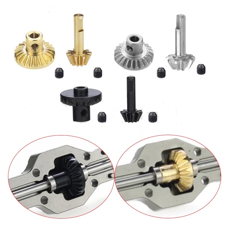 Set 1/2/4 trục bánh răng bằng kim loại bền bỉ chuyên dụng cho WPL D12 B24 B36 C14 C24 MN D90 D98 D98 D99 MN99S