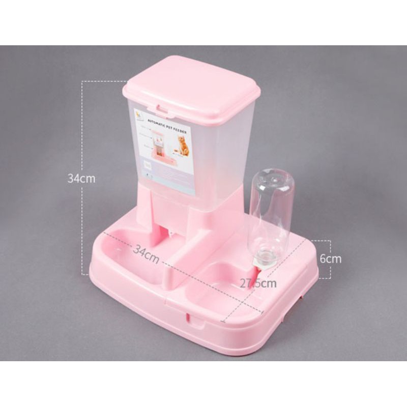 bát ăn uống tự động cho chó mèo có nút gắn chuồng