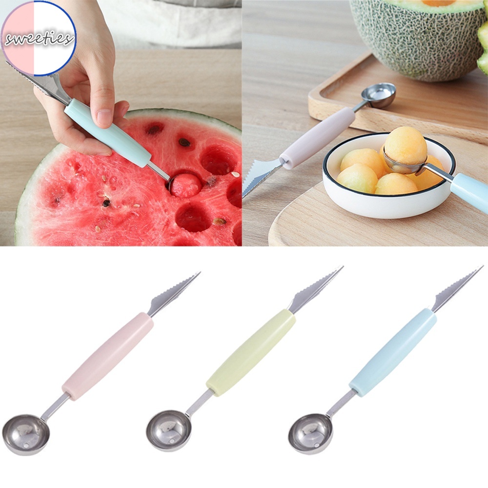 Muỗng múc kem/trái cây đa năng bằng thép không gỉ màu sắc ngẫu nhiên