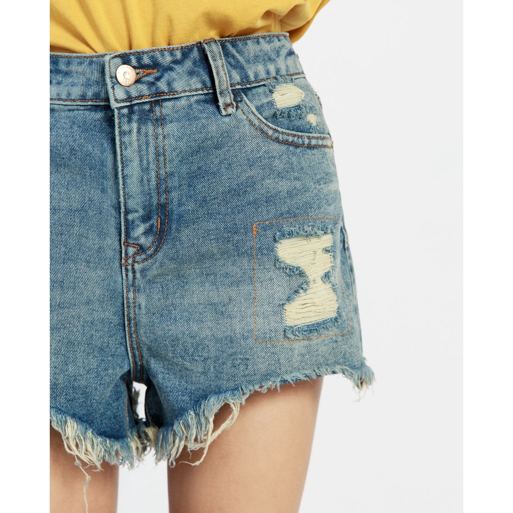 Quần short jeans nữ - 15006957 J-P Fashion