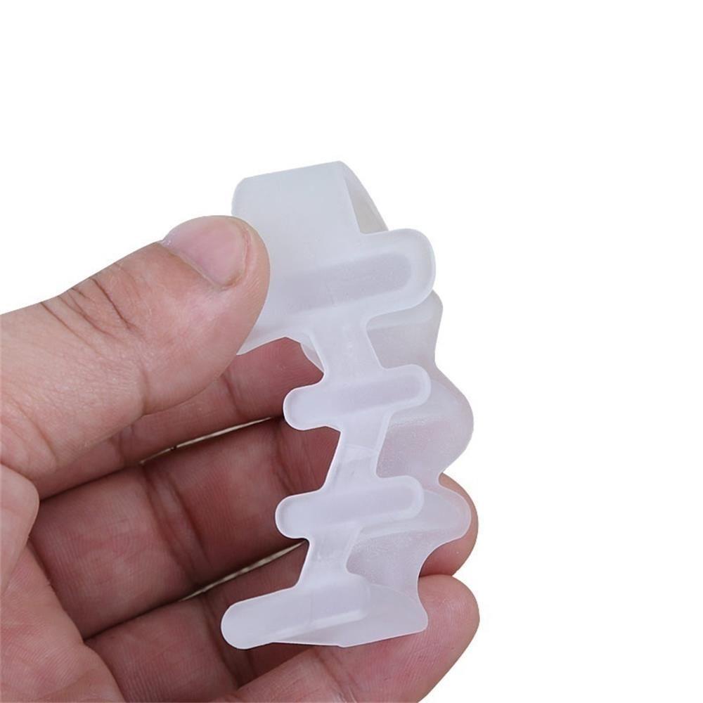 ☆Hoa Hồng☆ 1 Cặp Dụng Cụ Tách Ngón Chân Giảm Đau Bằng Silicone Tiện Dụng