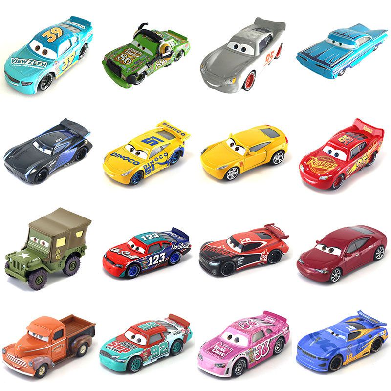【Ready Stock!!!】Mô Hình Xe Ô Tô Đồ Chơi Mcqueen King Anime Film Cars 3 Racers Quà cho trẻ em