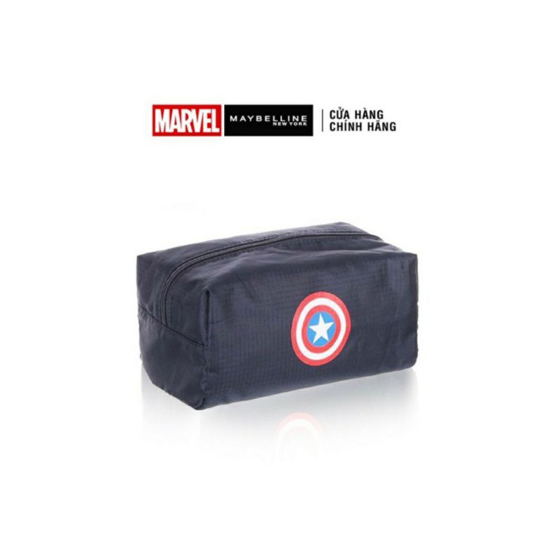 Túi Đựng Đồ Trang Điểm Họa Tiết Siêu Anh Hùng Marvel Maybelline New York 150g 