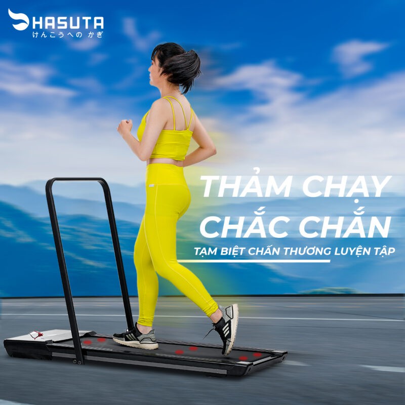 Máy chạy bộ mini, máy chạy bộ tại nhà mùa dịch cho người thích tập gym HTM MINI-01, bảo hành 24 tháng chính hãng