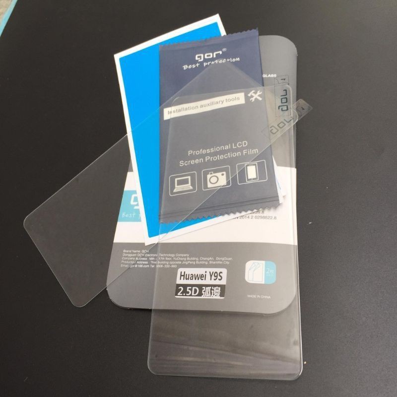 huawei Y9S _ bộ 2 kính cường lực trong suốt hiệu GOR