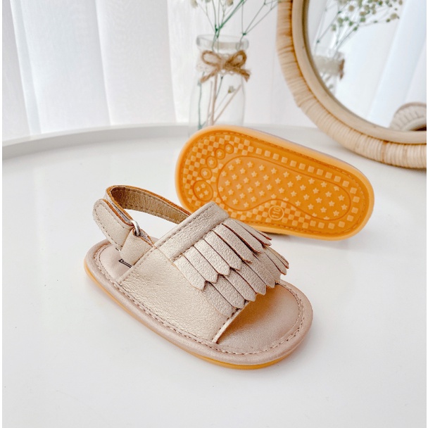 G45 Giày cho bé giày sandal tua rua dễ mang cho bé 0- 6 tháng của Mama Ơi - Thời trang cho bé