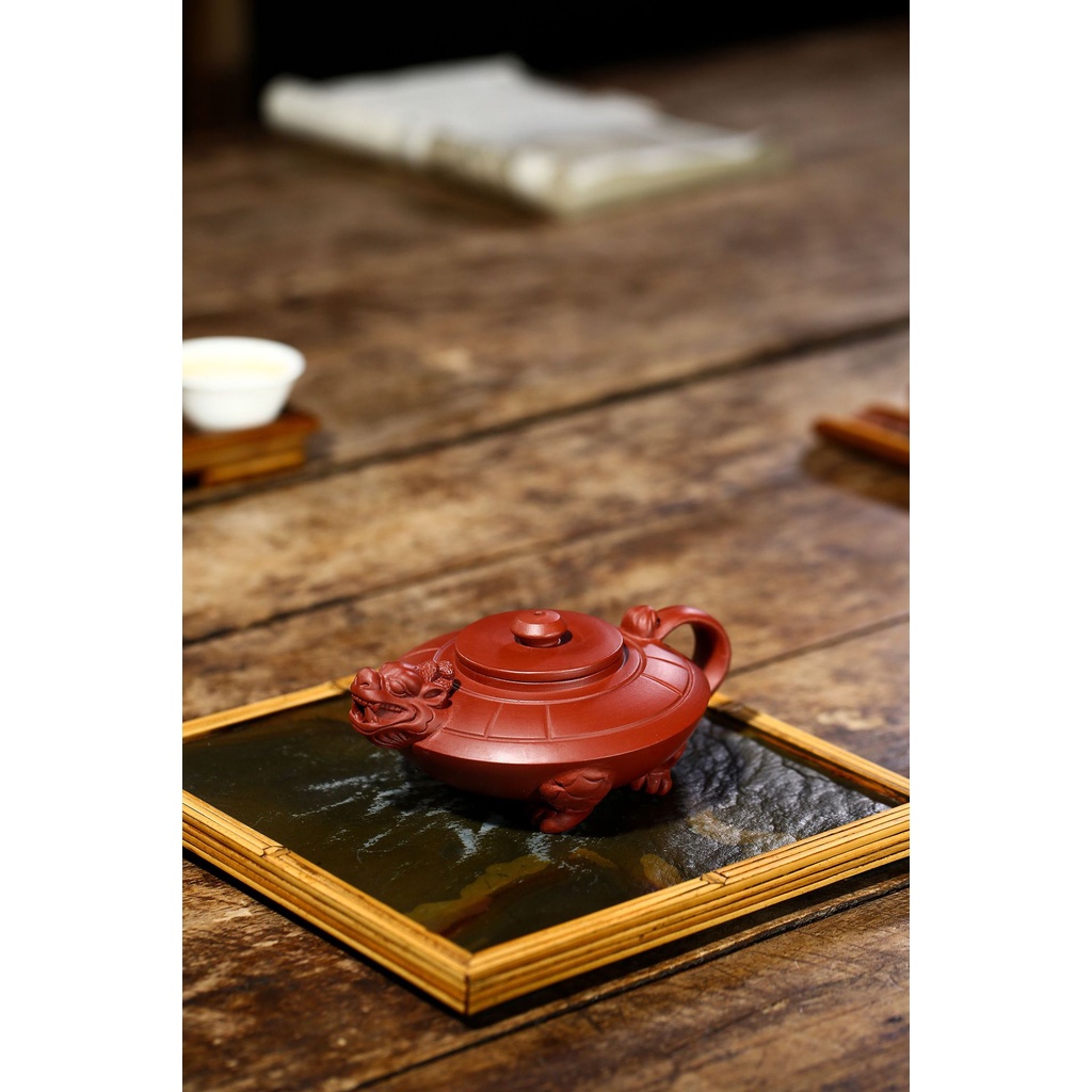 Ấm Tử Sa Nghi Hưng Long Quy 180 ml (Đại Hồng Bào)