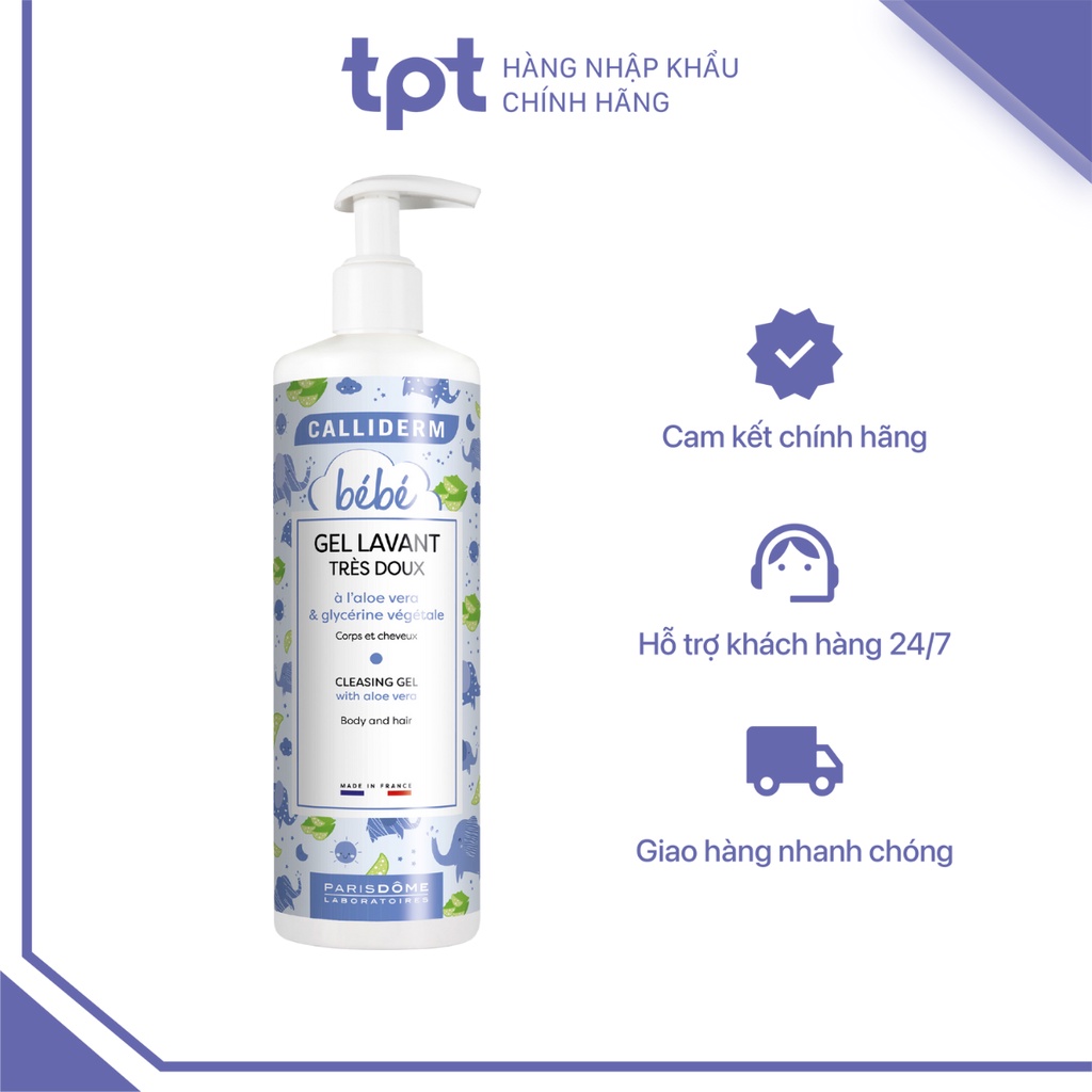 Gel tắm gội toàn thân cho bé CALLIDERM 500ml - GENLAVANT TRES DOUX CALLIDERM - 500ML