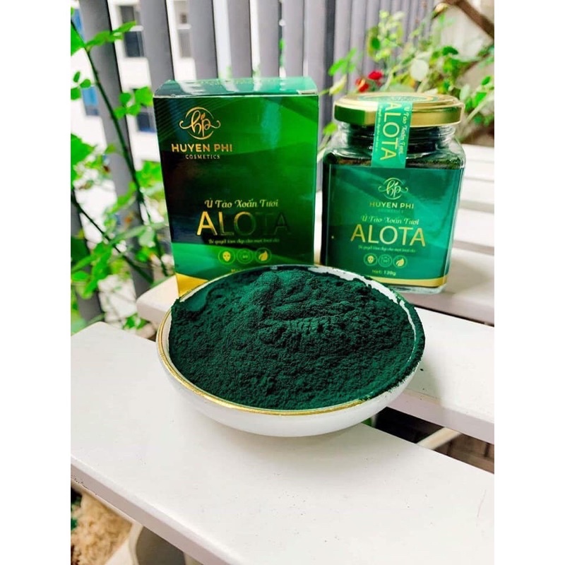Ủ Tảo Alota Huyền Phi Cosmetics Chính Hãng tảo xoắn tươi, Trắng da, Ngừa mụn Chiết Xuất 100% Tự Nhiên