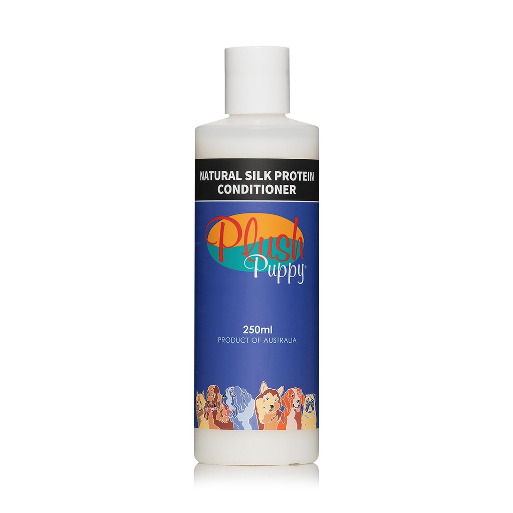 Dầu xả mượt lông dành cho chó mèo PLUSH PUPPY chiết suất tơ tằm - Natural Silk Protein Conditioner