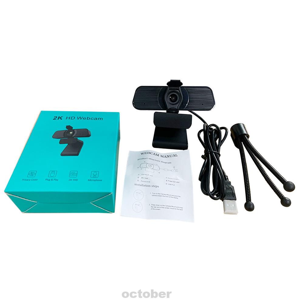 Webcam giảm tiếng ồn tích hợp mic 2K HD USB | BigBuy360 - bigbuy360.vn