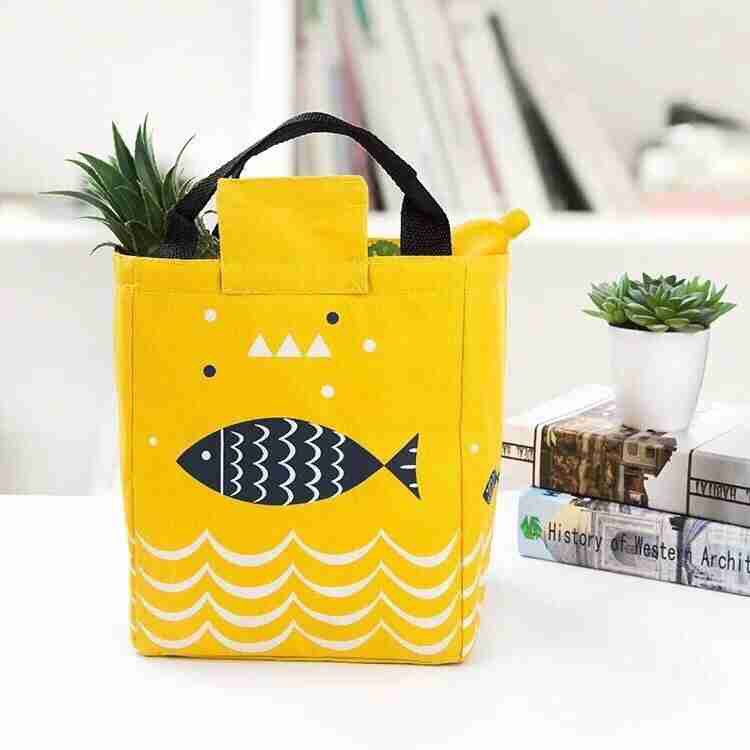 Túi Đựng Hộp Cơm Giữ Nhiệt Cao Cấp Hình Cá