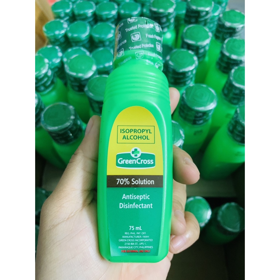 Nước rửa tay khô Green Cross - Philippines 75ml dạng nắp bật
